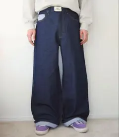 common gull products ふくらみのパンツ ブラウン デニム - メルカリ