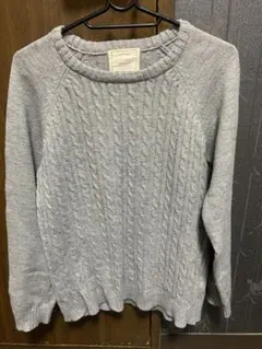 HEART MARKET ケーブル編みセーター L.GRAY Lサイズ