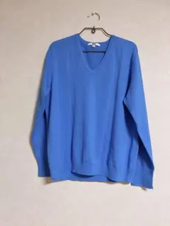 UNIQLO XL ブルー Vネックセーター　XLサイズ