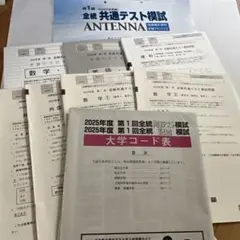 2025年実施 河合塾 第1回 全統共通テスト模試 ANTENNA