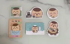 【未使用】栗まんじゅう　カード・ステッカー　まとめ売りのサムネイル