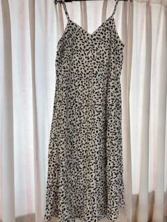 キャミワンピース マタニティ　レオパード