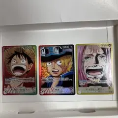 ワンピースカード　ルフィ　サボ　ボニー　リーダーパラレル
