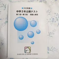 馬渕教室 中学1年 公開テスト 問題と解答 2冊セット 偏差値換算表付