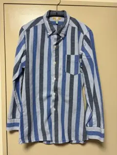 atlast&co butcher product ストライプボタンダウンシャツのサムネイル