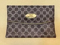 新品未使用　CELINE セリーヌ ティッシュケース　マカダム柄　ブラウンのサムネイル