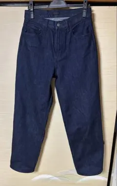 【美品】UNIQLO ユニクロ ワイドストレートジーンズ 丈長め 濃紺 29