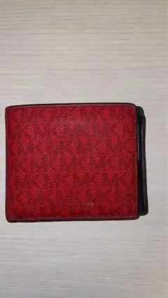 MICHAEL KORS 二つ折り財布 レッド