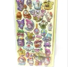 サンリオオールスターズ 夜光シール 3Dシール ②
