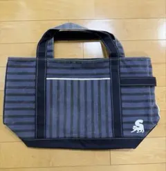 sacai × TEMBEA コラボ　ストライプキャンバストートバッグのサムネイル
