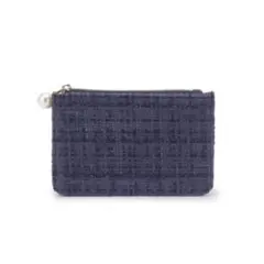 シューラルー ツイード フラグメントケース ブルー 鍵 カード