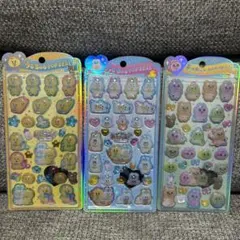 【正規品】うるちゅるポップシール　おぱんちゅうさぎ　んぽちゃむ　3枚セット