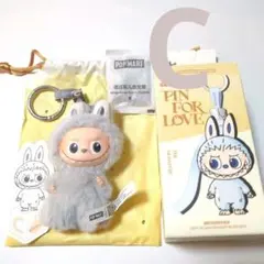 ミニラブブ　ぬいぐるみペンダント イニシャル　C PIN FOR LOVE