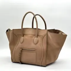 【美品】セリーヌ　ラゲージ　ファントム　ブラウン　トートバッグ