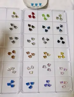 蝶々ガラスビーズ 10色×各2個（計20個）ミックスセット／色番号選択可