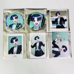 丸子楽 HUNDREDLINE ハンドラ マルイ 缶バッジ イラストカード