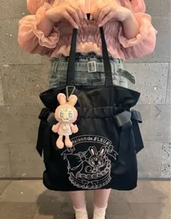 y*a様 【新品タグあり】ベリエちゃん ダブルリボントートバッグ+マスコットチャ