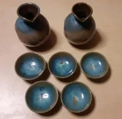 陶器製酒器とおちょこセット