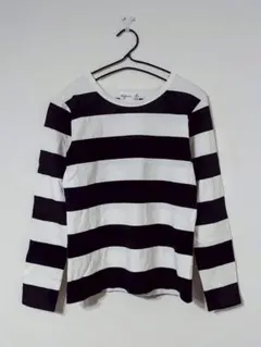agnes b アニエスベー ボーダー クルーネック 長袖 ボーダー Tシャツ