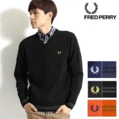 フレッドペリー Vネックセーター メンズL