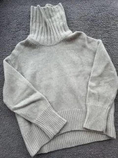 美品　GALERIE VIE ファインウール ハイネックプルオーバー