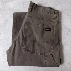ディッキーズ キャンバスペインターパンツ ワーク 古着　グレー　メンズ