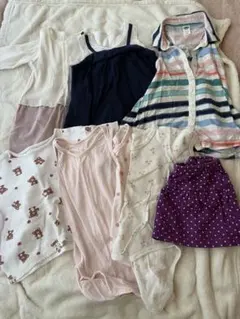 ベビー服 女の子 まとめ売り ロンパース Tシャツ スカート 8点セット