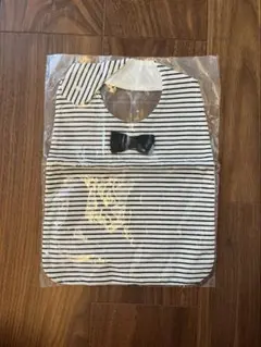 ストライプ柄 スタイ 蝶ネクタイ付き