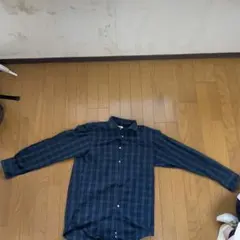 ネルシャツ ダークグリーン ネイビー チェック