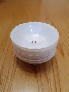 ヤマザキ春のパン祭りパンまつりのお皿1984年白いサラダボウル6枚