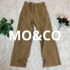 MO&CO カジュアルパンツ　ブラウン　Sサイズ　カーゴパンツ△