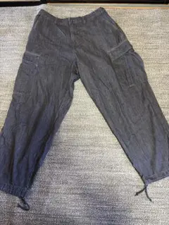 HINSON デニムカーゴパンツ M ワイド 裾絞り出のサムネイル