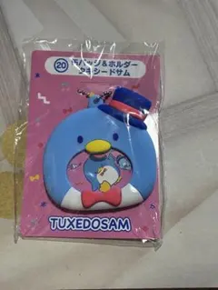 サンリオ　タキシードサム　缶バッジ&ホルダー