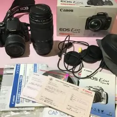 Canon キャノン EOS Kiss デジタルN一眼レフ カメラ 望遠レンズのサムネイル