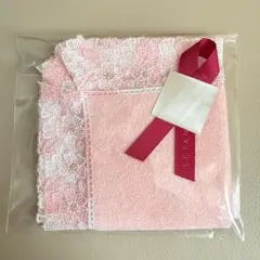 近沢レース　桜便り　ピーチ　ハンカチ