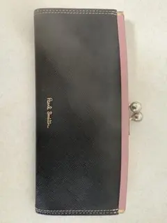 ポールスミス　ブラック ピンク 長財布