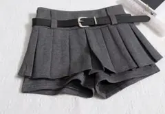 トレンドの韓国風✨可愛い✨オシャレ✨プリーツ ミニスカパン