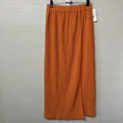 新品　LOWRYS FARM オレンジ　スカート　フリーサイズ