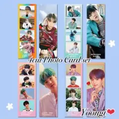 BTS SUGA ユンギ　4カットロングフォトカードセット