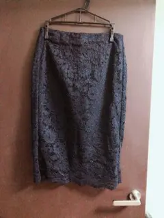 あに様専用GU★美品★レーススカート タイトスカート★ネイビー