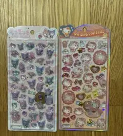 うるちゅるポップシール クロミ　マイメロ　トレーディングミニタイルシール