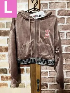 MLB エンゼルス　ベロア　パーカー　レディース　スウェット