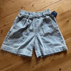 ライトブルー ハーフパンツ デニム素材