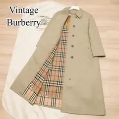 貴重 ヴィンテージ BURBERRY バーバリー ステンカラーコート ライナー付