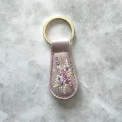 レザー調マグネットキーリング
