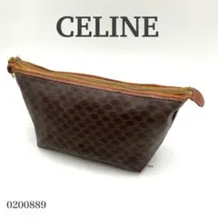 セリーヌ CELINE ポーチ クラッチ マカダム PVC ブラウンのサムネイル