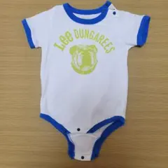 Leeロンパース サイズ80 ホワイト/ブルー