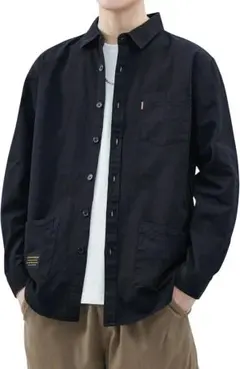 長袖シャツ メンズ 秋服 人気 ワークシャツ 2XL