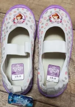 ☆ ディズニー ☆プリンセス ソフィア 18cm//上履き 紫 女の子