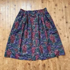 アメリカ製 ヴィンテージ古着 花柄スカート LL